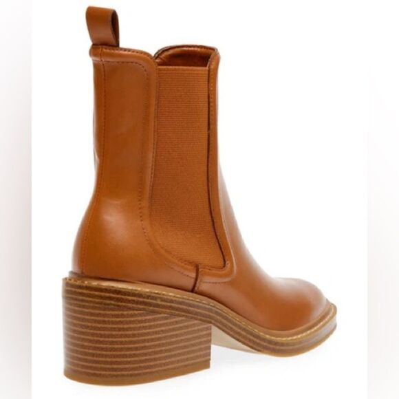 Revolve STEVEN by Steve Madden Cabell Chelsea Bootie Leather Ankle Boots NWOT - Picture 2 of 11